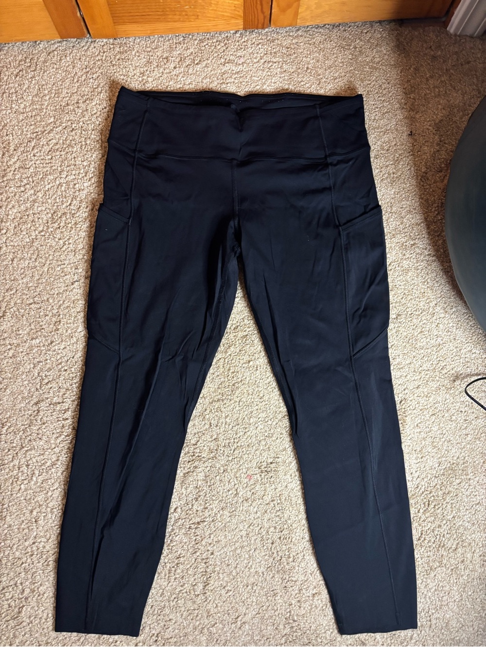 lululemon athletica Black High-Waist Leggings with Side Phone Pockets